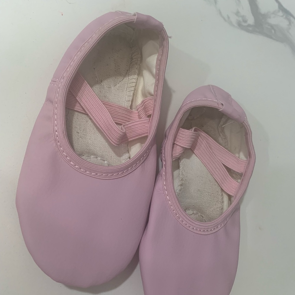 Ballet shoe pink leather